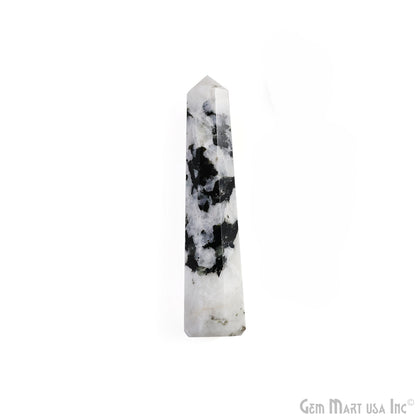 Rainbow Moonstone Gemstone Jumbo Tower Crystal Tower Obelisk Healing Meditation Gemstones 4-5 Inch