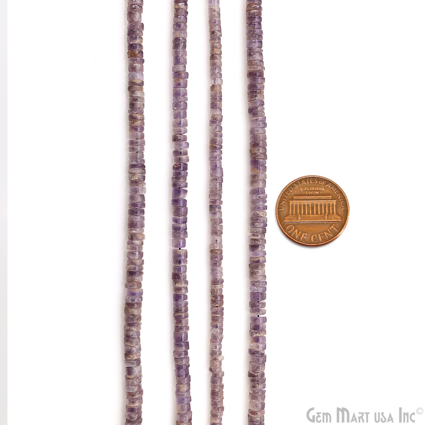 Amethyst Smooth Round Drilled Beads 3-6mm Waist Beads, Rondelle Bead Strand 14 Inch