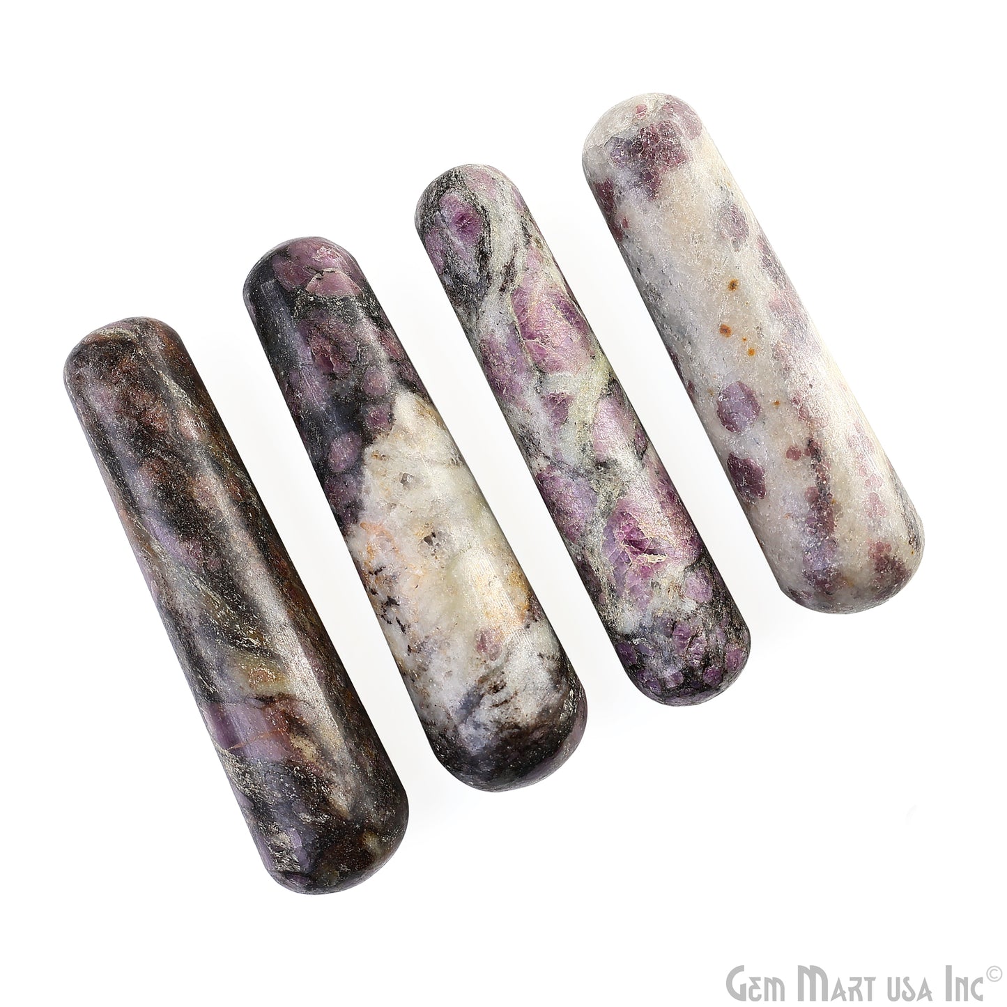 Ruby Spinel Massage Wand Terminate Gemstone, Metaphysical, Crystal Pencil Point, Crystal Tower, Chakra Stone, Healing Crystal 3-4Inch