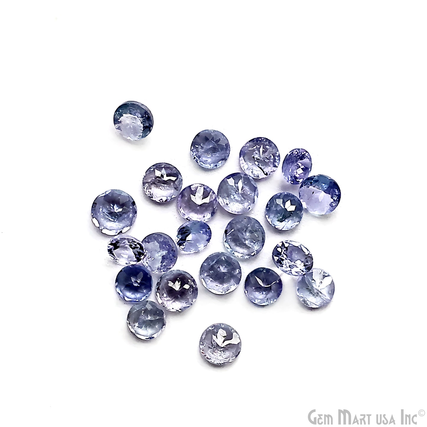 Tanzanite Round Gemstone, 5mm, 5+ Carats, 100% Natural Faceted Loose Gems, December Birthstone