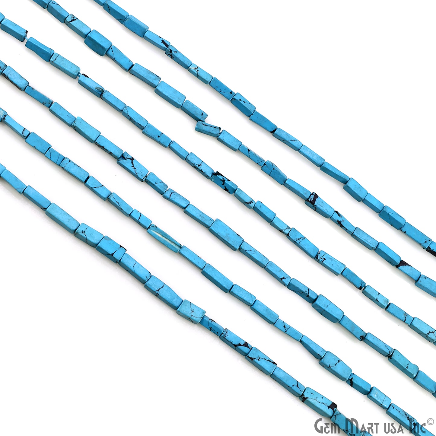 Turquoise Tumble Beads Free Form Drilled Beads 7-9X2-3mm Waist Beads, Rondelle Bead Strand 13 Inch