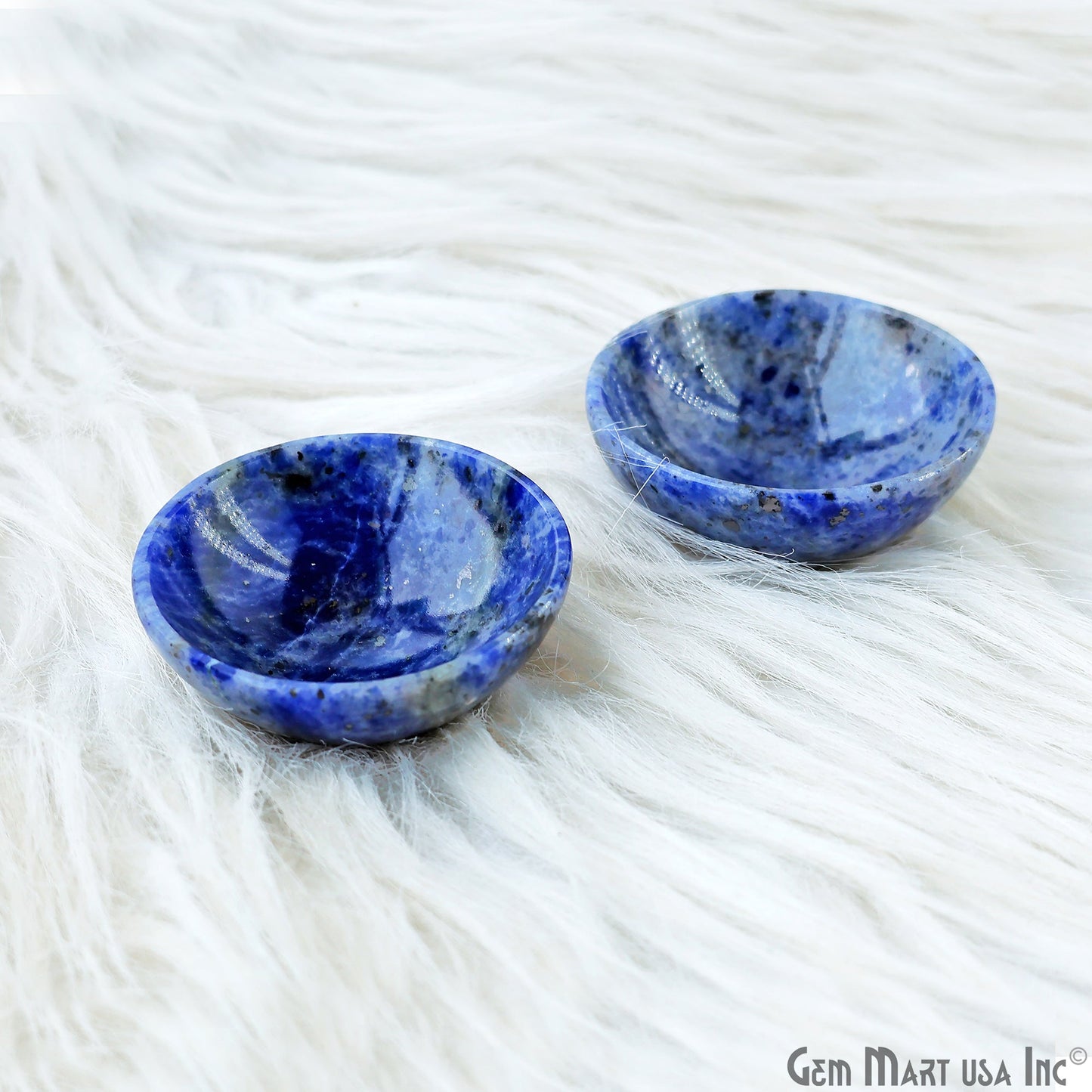 Natural Gemstone Mini Carved Gemstone Bowl Cup 2 inch