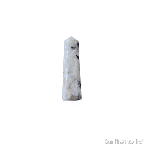 Rainbow Moonstone Gemstone Jumbo Tower Crystal Tower Obelisk Healing Meditation Gemstones 2-3 Inch