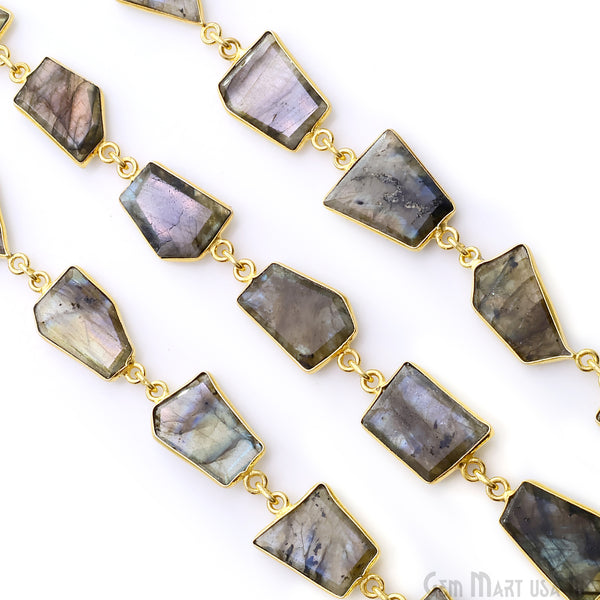Labradorite 10-15mm Faceted Free...