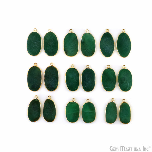 Green Onyx Oval Gold...