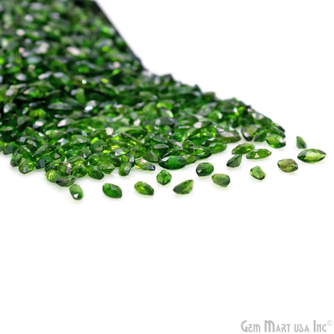 Chrome Diopside Marquise Gemstone, 6x3mm, 5 Carats, 100% Natural Faceted Loose Gems, Wholesale Gemstones