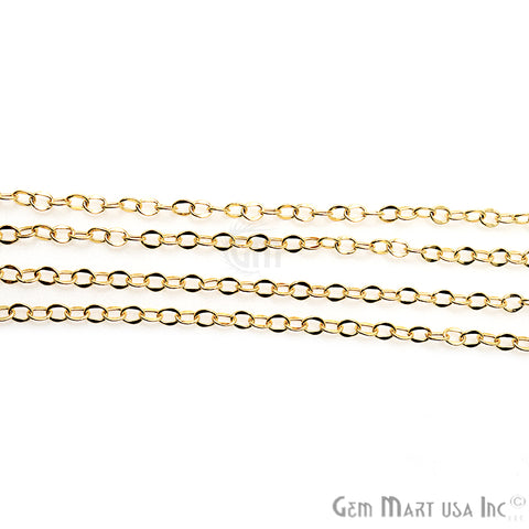 Link Finding Gold Plated Soldered Station Rosary Chain