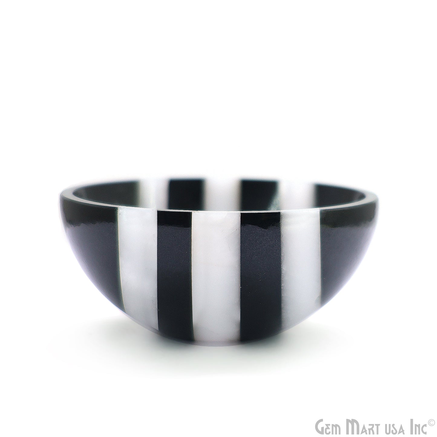 Black Obsidian Mini Carved Gemstone Bowl Cup 2 inch