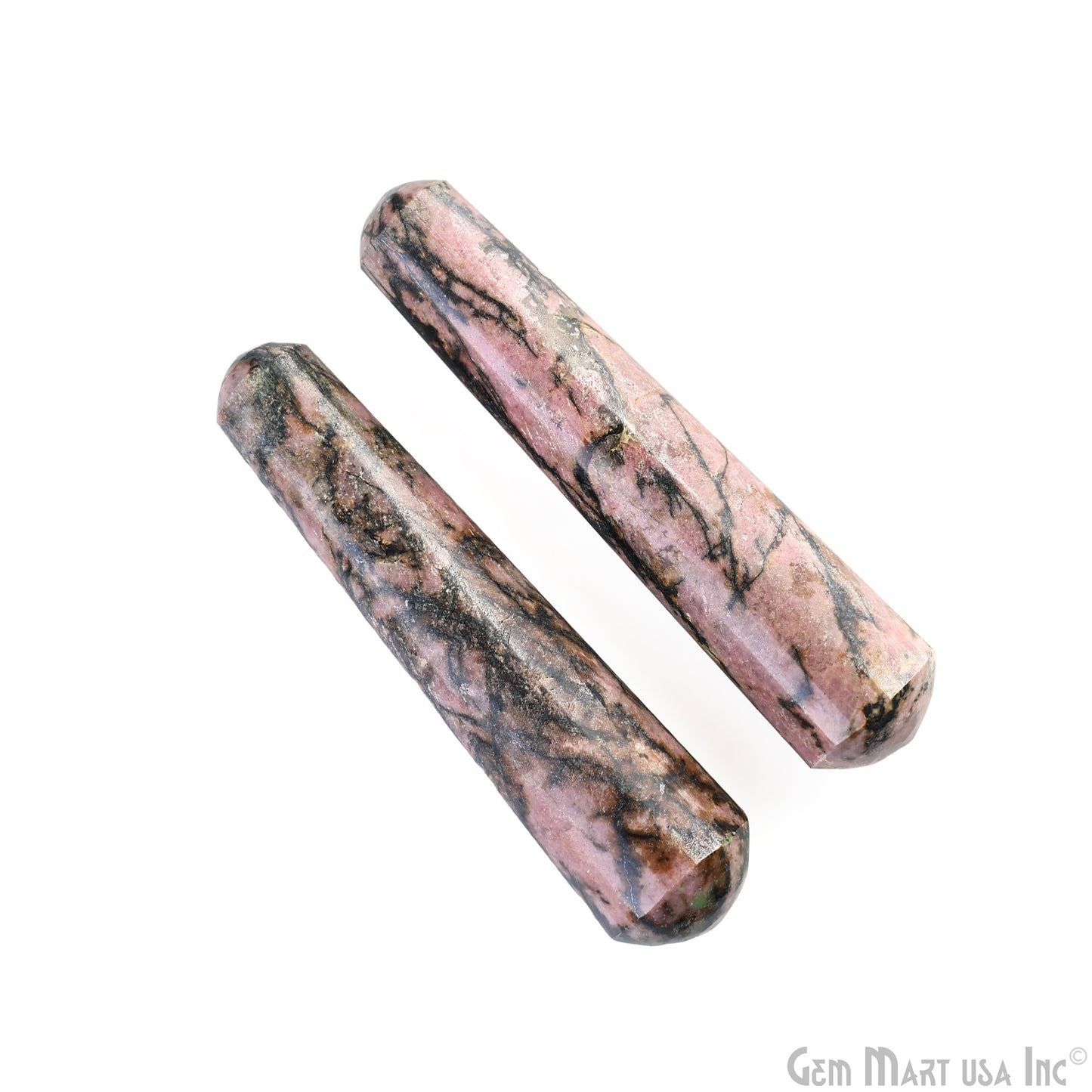 Rhodonite Hand Made SPA Massage Wand Reiki Healing Crystal Relaxation Meditation Collection Gift, Healing Crystal 4Inch