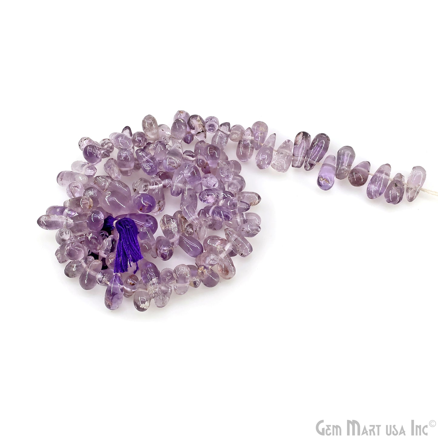 Amethyst Smooth Free Form Drilled Beads 3-4X5-7mm Waist Beads, Rondelle Bead Strand 13 Inch