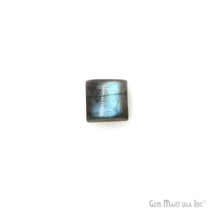 Labradorite Wholesale Gemstones, 100% Natural Semi-Precious Gems, Blue Flash Cabochon Loose Gems, 8mm, Square, 4PC Lot