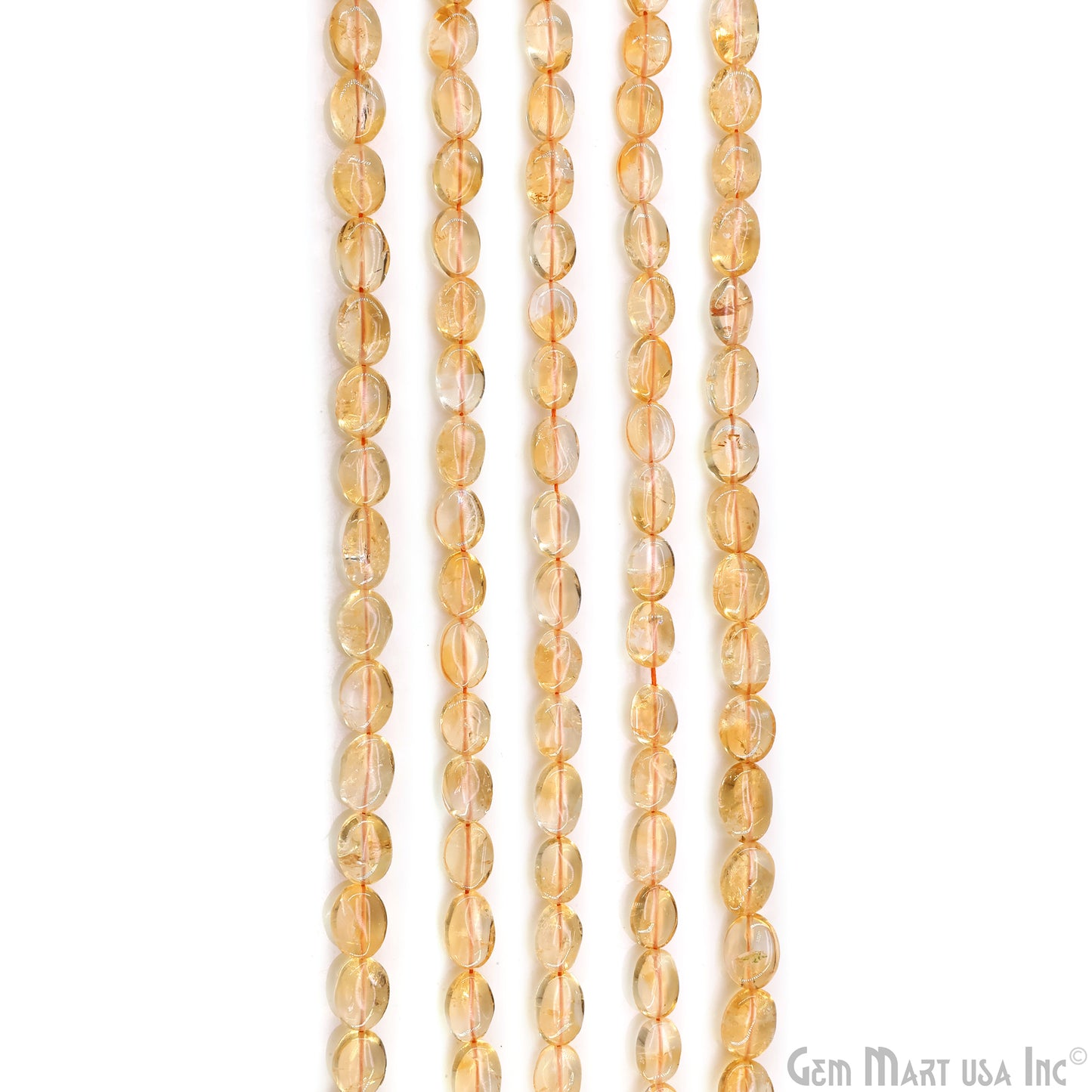 Citrine Tumble Beads Free Form Drilled Beads 9-13X6-7mm Waist Beads, Rondelle Bead Strand 13 Inch