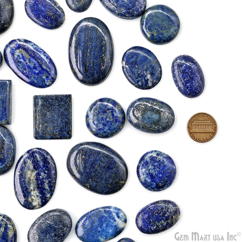 Lapis Mix Shape Cabochon, Natural Lapis, 1-2 Inch Blue Healing Crystal for Jewelry Making