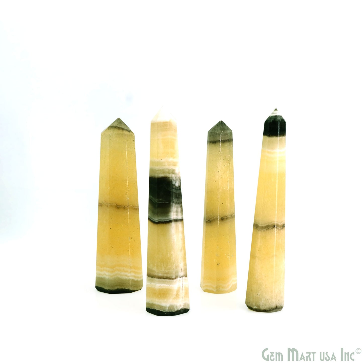 Gemstone Jumbo Tower Crystal Tower Obelisk Healing Meditation Gemstones 4-5 Inch