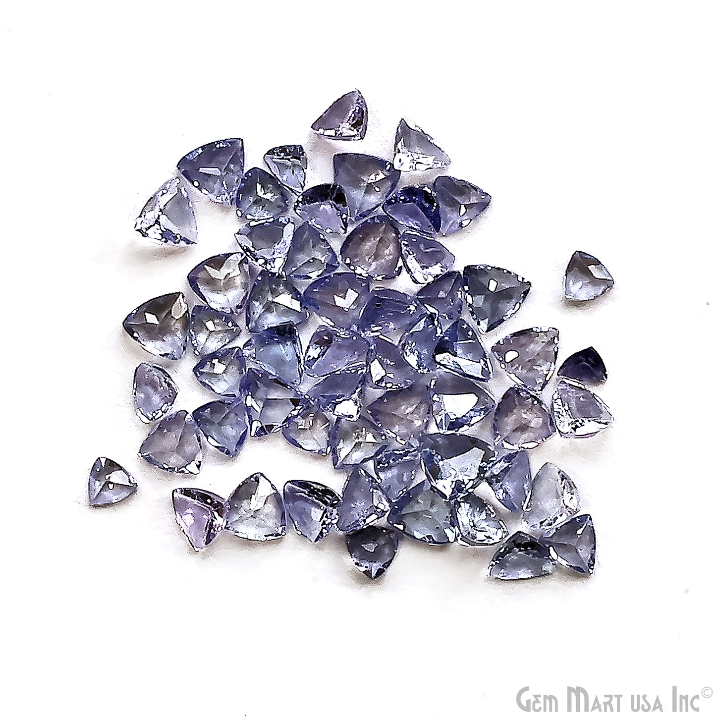 Tanzanite Trillion Gemstone, 3-4mm, 5+ Carats, 100% Natural Faceted Loose Gems, December Birthstone