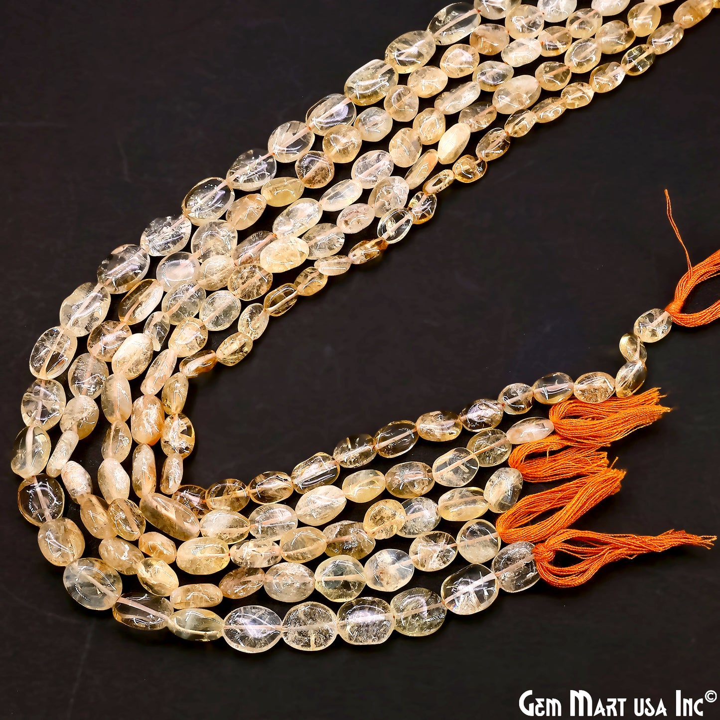 Golden Rutile Tumble Beads Free Form Drilled Beads 9-13X6-7mm Waist Beads, Rondelle Bead Strand 13 Inch