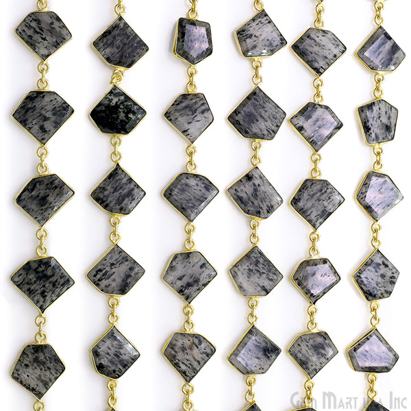 Black Rutile 10-15mm Faceted...