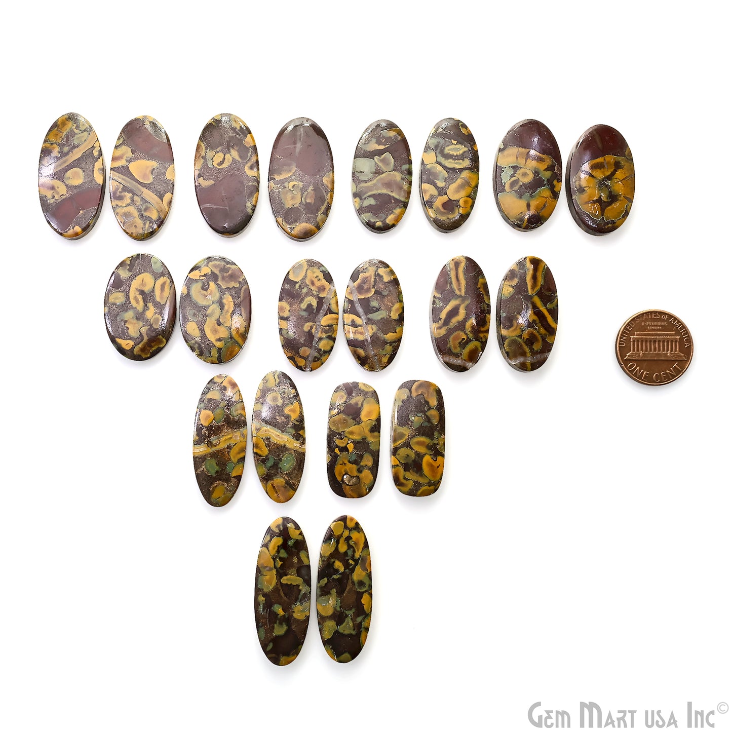 Fruit Jasper Oval Shape 31x16mm Loose Gemstone For Earring Pair