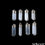 Selenite Bullet Shape Silver Plated 35X13mm Pencil Point Pendant