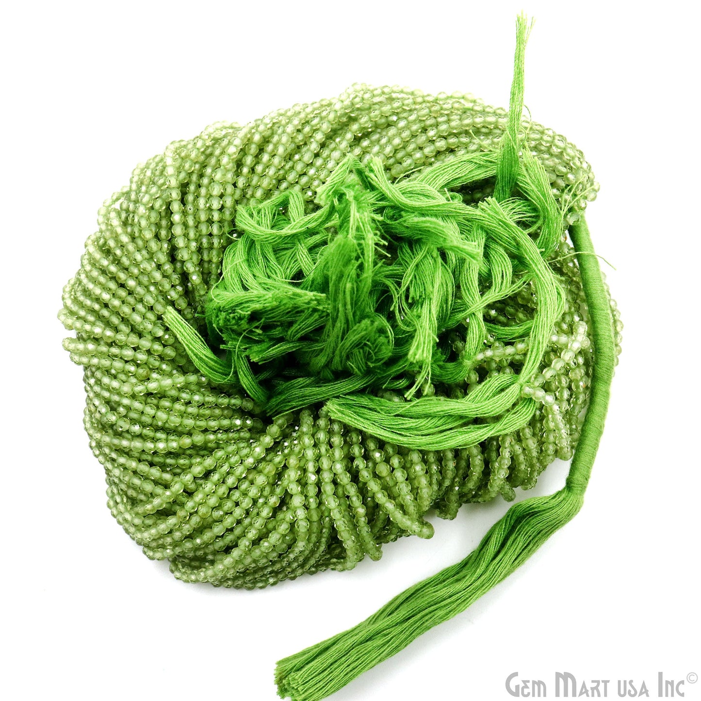 Rondelle Beads, 12-13 Inch Bead Strands, Natural Strung Gemstone, 2-2.5mm, Faceted, GemMartUSA (70000)