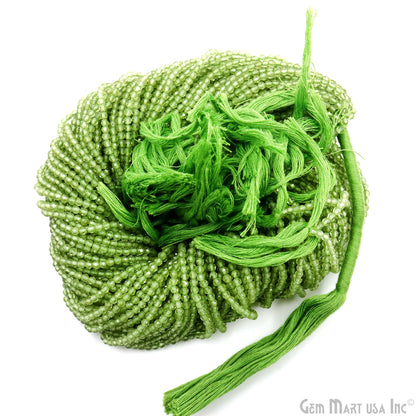 Rondelle Beads, 12-13 Inch Bead Strands, Natural Strung Gemstone, 2-2.5mm, Faceted, GemMartUSA (70000)