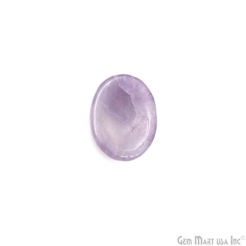 Amethyst Oval Worry Stone - Natural Hand-Carved Thumb Gemstone