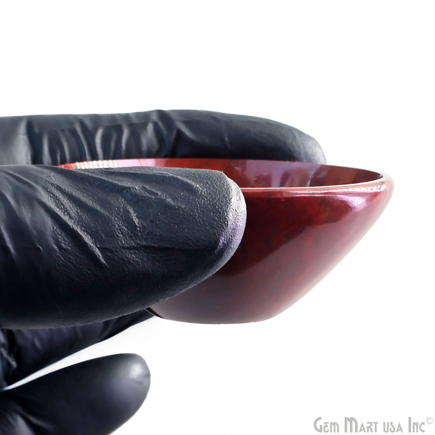 Natural Red Jasper Mini Carved Gemstone Bowl Cup 2 inch