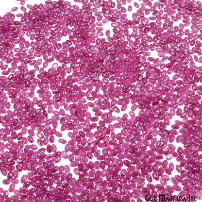 Ruby Wholesale Gemstones, 100% Natural Precious Gems, Pink Faceted Loose Gems, 5x3mm, Oval, 5 Carats