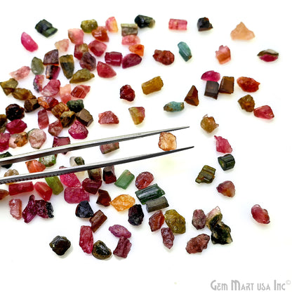 Multi Tourmaline Free Form Rough, 7-8mm, 0.71oz, 100% Natural Rough Loose Gems, Wholesale Gemstones