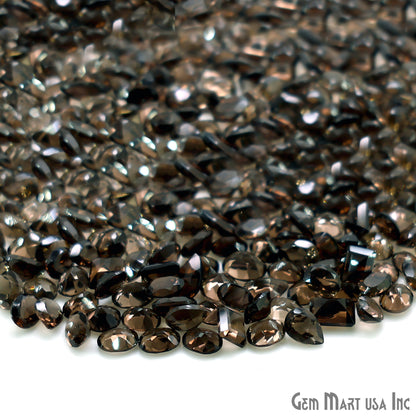 Smoky Topaz Wholesale Gemstones, 100% Natural Semi-Precious Gems, Brown Faceted Loose Gems, 4-8mm, Mixed, 50 Carats