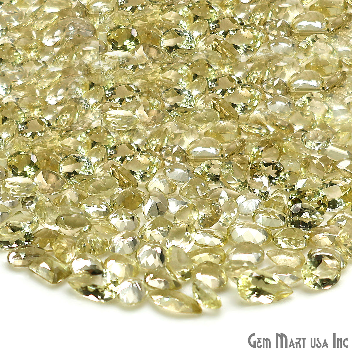 Lemon Topaz Wholesale Gemstones, 100% Natural Semi-Precious Gems, Yellow Faceted Loose Gems, 4-8mm, Mixed, 50 Carats