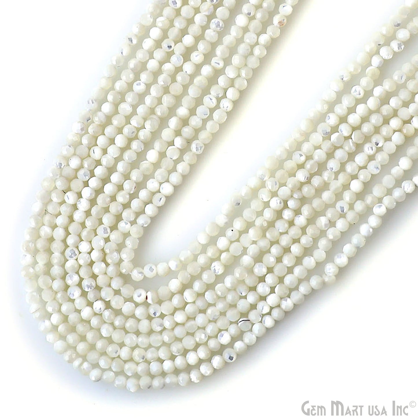 Rondelle Beads, 12-13 Inch Bead Strands, Natural Strung Gemstone, 2-2.5mm, Faceted, GemMartUSA (70000)