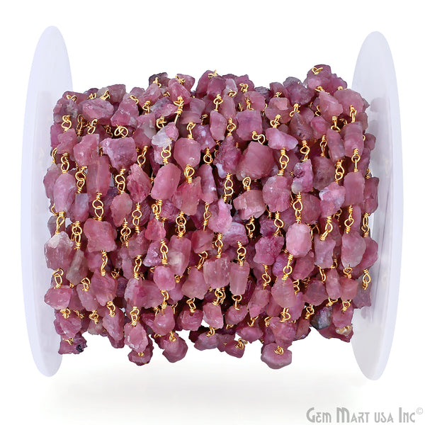 Pink Tourmaline 6x8mm Nugget...
