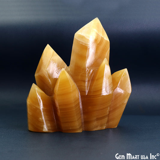 Yellow Aventurine Crystal Cluster, Terminated Crystal Rock Cluster Family, Mineral Specimen, Home Decor, Spiritual Gift 3-4Inch