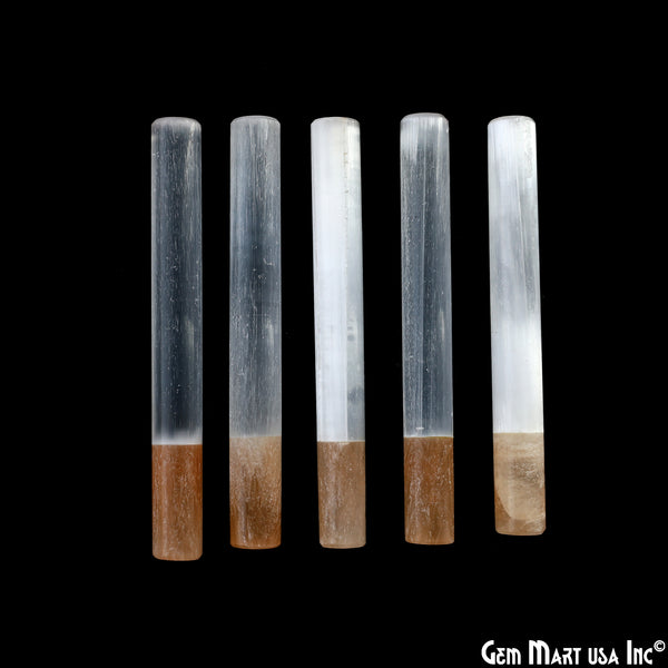 Selenite Wand, White and...