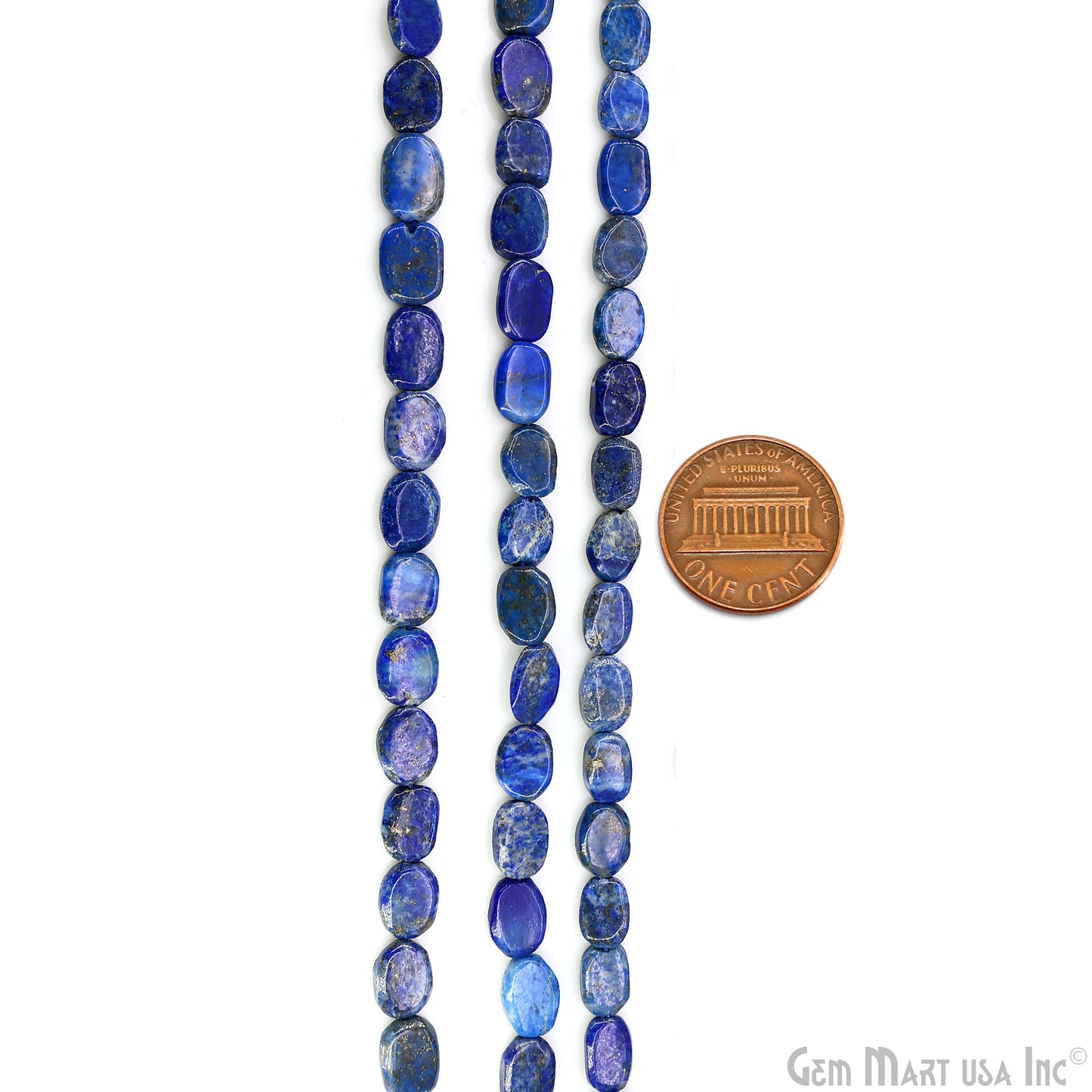 Lapis Tumble Beads Free Form Drilled Beads 9-13X6-7mm Waist Beads, Rondelle Bead Strand 13 Inch