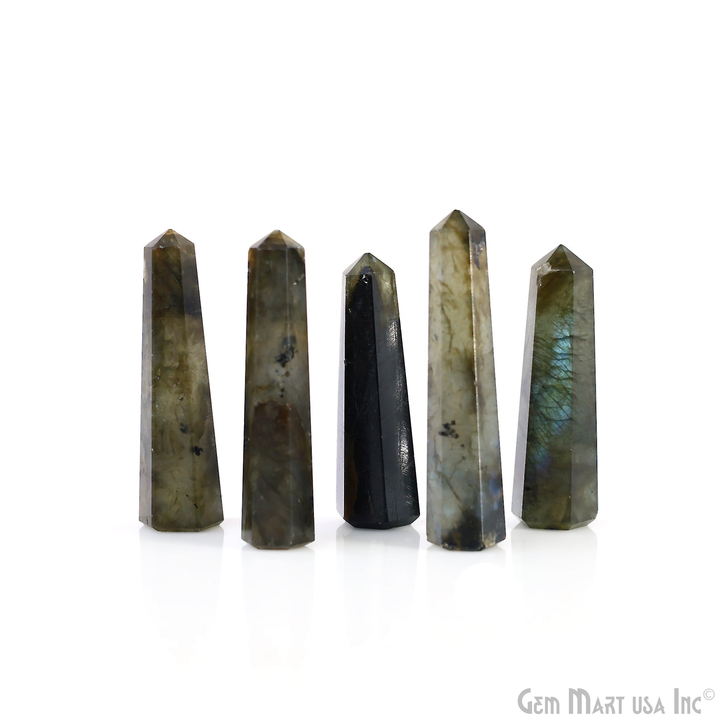 Labradorite Gemstone Jumbo Tower Crystal Tower Obelisk Healing Meditation Gemstones 2-3 Inch