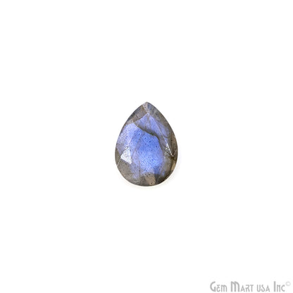 Labradorite Wholesale Gemstones, 100% Natural Semi-Precious Gems, Blue Flash Faceted Loose Gems, 13x18mm, Pears, 2PC Lot