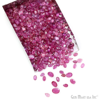 Ruby Wholesale Gemstones, 100% Natural Precious Gems, Pink Faceted Loose Gems, 6-9mm, Mix, 10 Carats