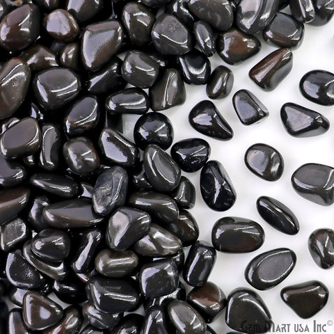 Natural Black Agate Tumbled, Reiki Healing, Beach Stone, Premium Quality, 3.53oz Lot