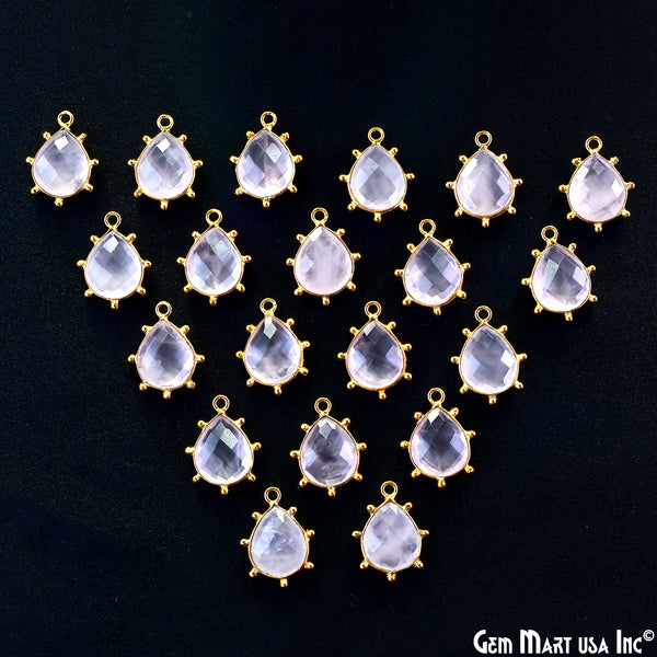 Rose Quartz Pears 18x13mm...