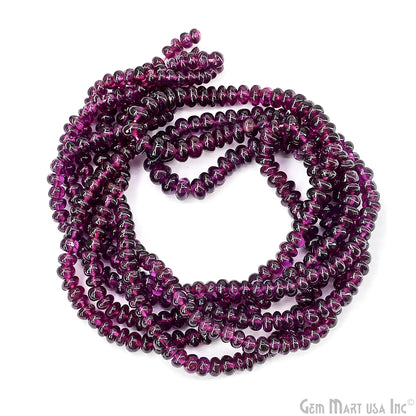 Rhodolite Rondelle Beads, 17 Inch Gemstone Strands, Drilled Strung Nugget Beads, Faceted Round, 3mm