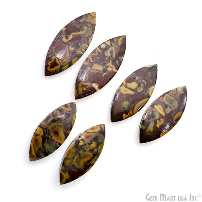 Fruit Jasper Marquise Shape 33x14mm Loose Gemstone For Earring Pair