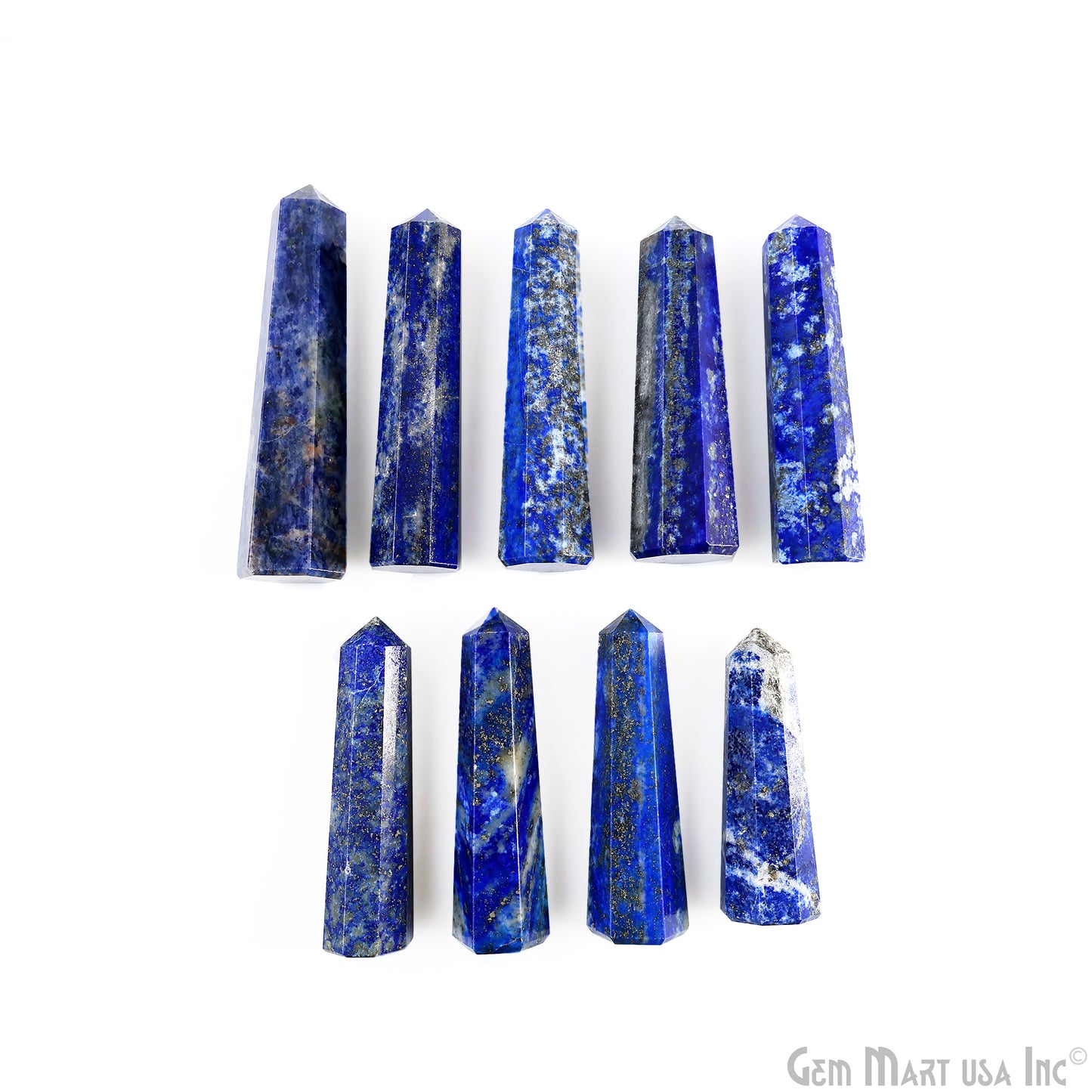 Lapis Gemstone Jumbo Tower Crystal Tower Obelisk Healing Meditation Gemstones 2-3 Inch