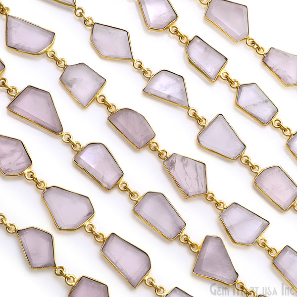 Rose Quartz 10-15mm Faceted...