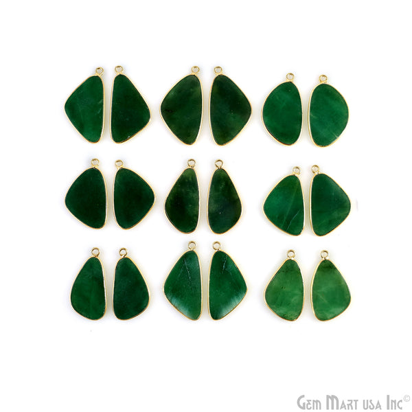 Green Onyx Pears Gold...