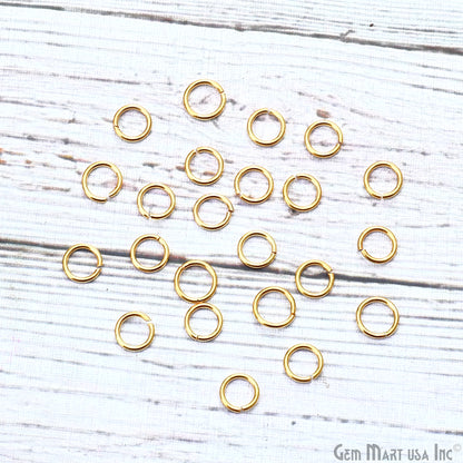 10pc Lot Open Jump Rings 5mm Gold Plated Finding Jewelry Charm