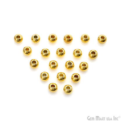 5pc Lot Bead Finding 4mm Round Ball Jewelry Making Charm (Pick Your Plating)