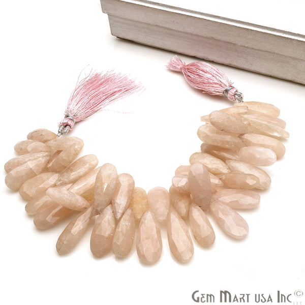 Morganite Quartz Pears Beads,...