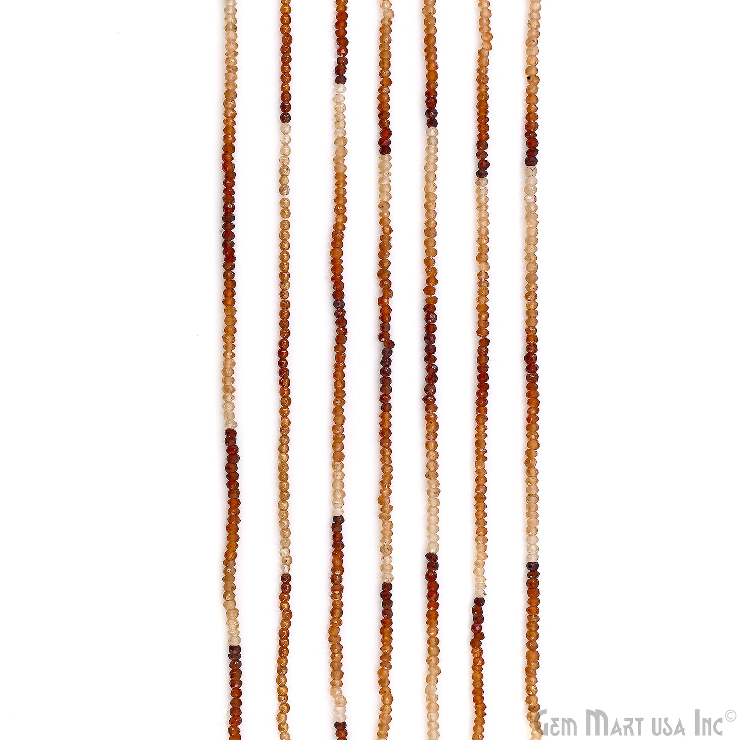 Copper Rutile Faceted Round Drilled Beads 2mm Waist Beads, Rondelle Bead Strand 13 Inch